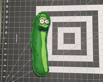 Pickle Rick mini felt pillow plush Rick and Morty (MADE TO ORDER)