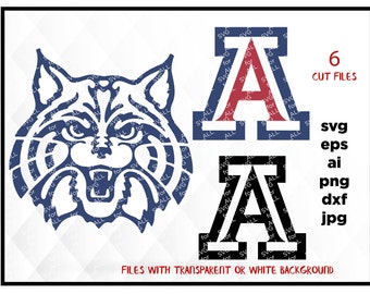 Arizona Wildcats Svg Files, Arizona Wildcats Png, Arizona Wildcats PDF, Arizona Wildcats EPS, Arizona Wildcats DXF Instant Download
