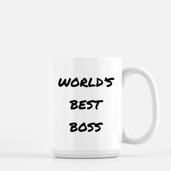 World's Best Boss Coffee or Latte Mug Boss Gift Coffee