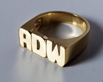 Custom rings,Name rings,Knuckle name ring silver,Word name ring.Couples name rings,Personalized knuckle phrase rings