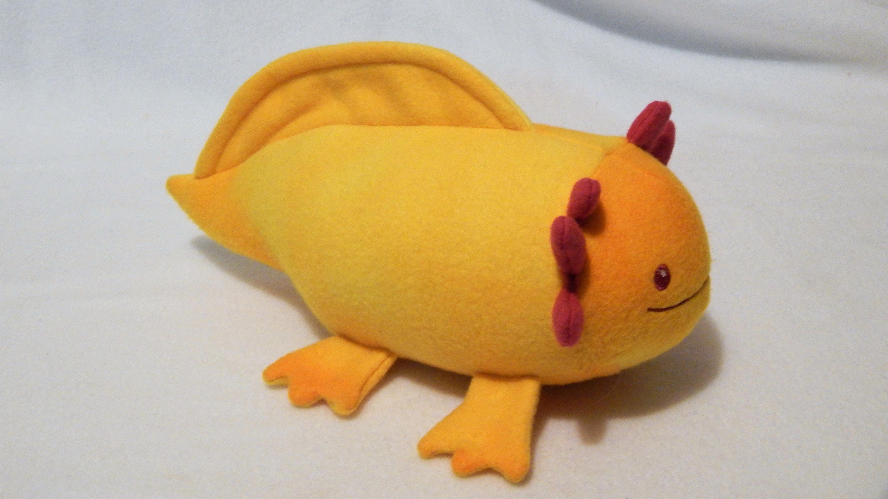 gold axolotl plush