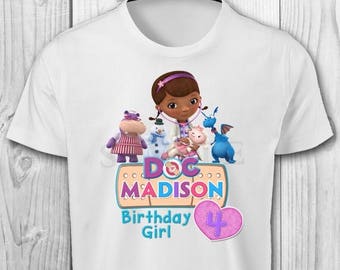 Doc McStuffins Iron On T-shirt - Doc McStuffins Birthday Girl - Doc McStuffins Printables - Doc McStuffins Iron On Transfer