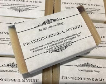 Frankincense & Myrrh Natural Homemade Soap, Handmade soap, Natural Soap, Cold Process Soap