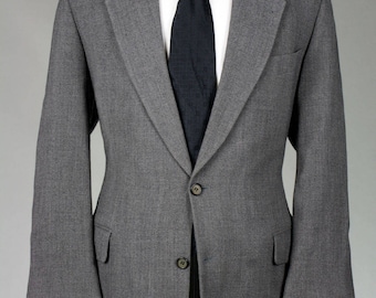 ON SALE Vintage Rene Lezard Gray 2 Piece Wool Suit 44 R Italy