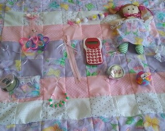 Activity Blanket, Fidget Quilt, Sensory Blanket, Dementia Therapy, Alzheimer's Therapy, Autism, Stroke Therapy, Brain Trama, Quilts