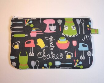 vintage kitchen utensils pouch