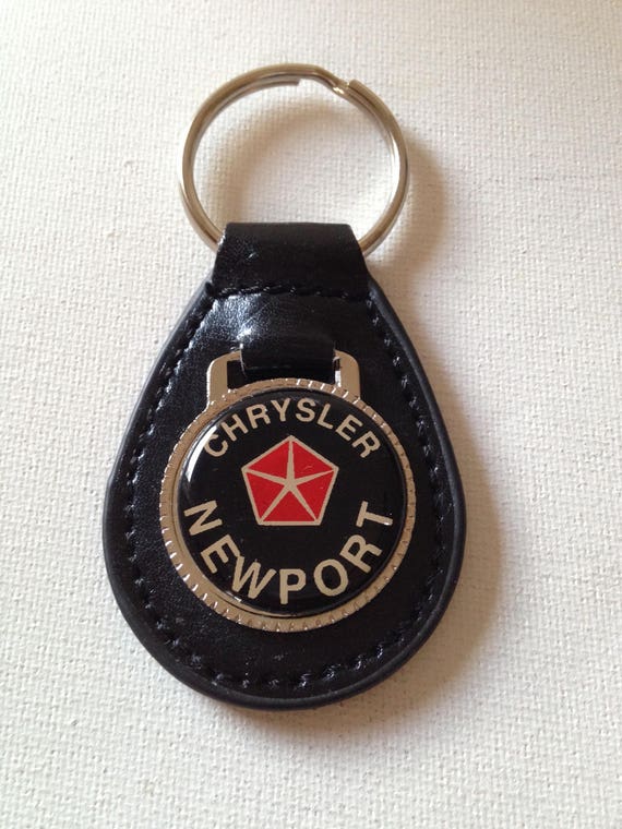 Chrysler Newport Keychain Genuine Leather Key Chain