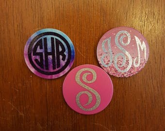 Monogram Popsocket, Glitter Monogram Popsock, Mongrammed Popsocket, Popsocket