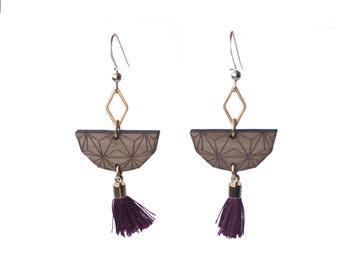 NORI Plum Gold filled earrings