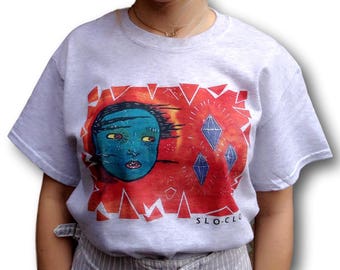 Alien Shirt, Indie Shirt, Aesthetic Clothing, T-Shirt Dress, Baggy Tee, Grunge Shirt, Tumblr Style, Festival Clothing, Women's 90s Clothing