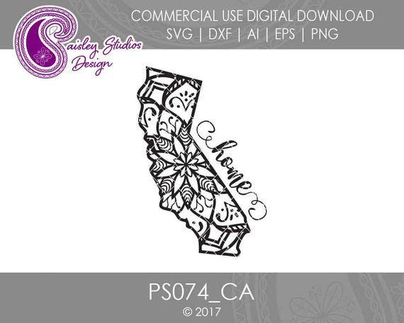 Download California Mandala Svg California State SVG California SVG