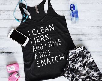 Workout Tank Top - Fitness Tank Top - Crossfit Tank Tops - Gym Shirt - Workout Shirt - Tank Tops For Women - Clean, Jerk, Snatch