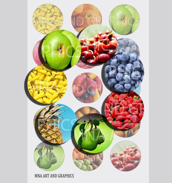 Mixed fruits bottle cap images Fruits bottle cap IMAGES 1