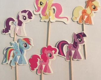 My little pony cupcake toppers
