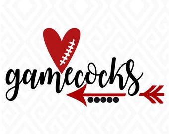 Carolina Gamecocks, SC Gamecocks; SVG, DXF, Eps, Ai, Png, Jpeg and Pdf Digital Files for Electronic Cutting Machines