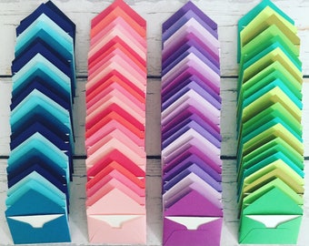 Teeny tiny itty bitty mini envelopes with tiny note cards 1x1.5"