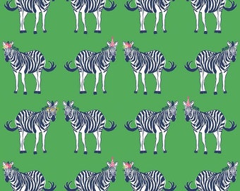 Safari Main Green With Sparkle from Safari Party by Melissa Mortenson for Riley Blake - 1/2 yard