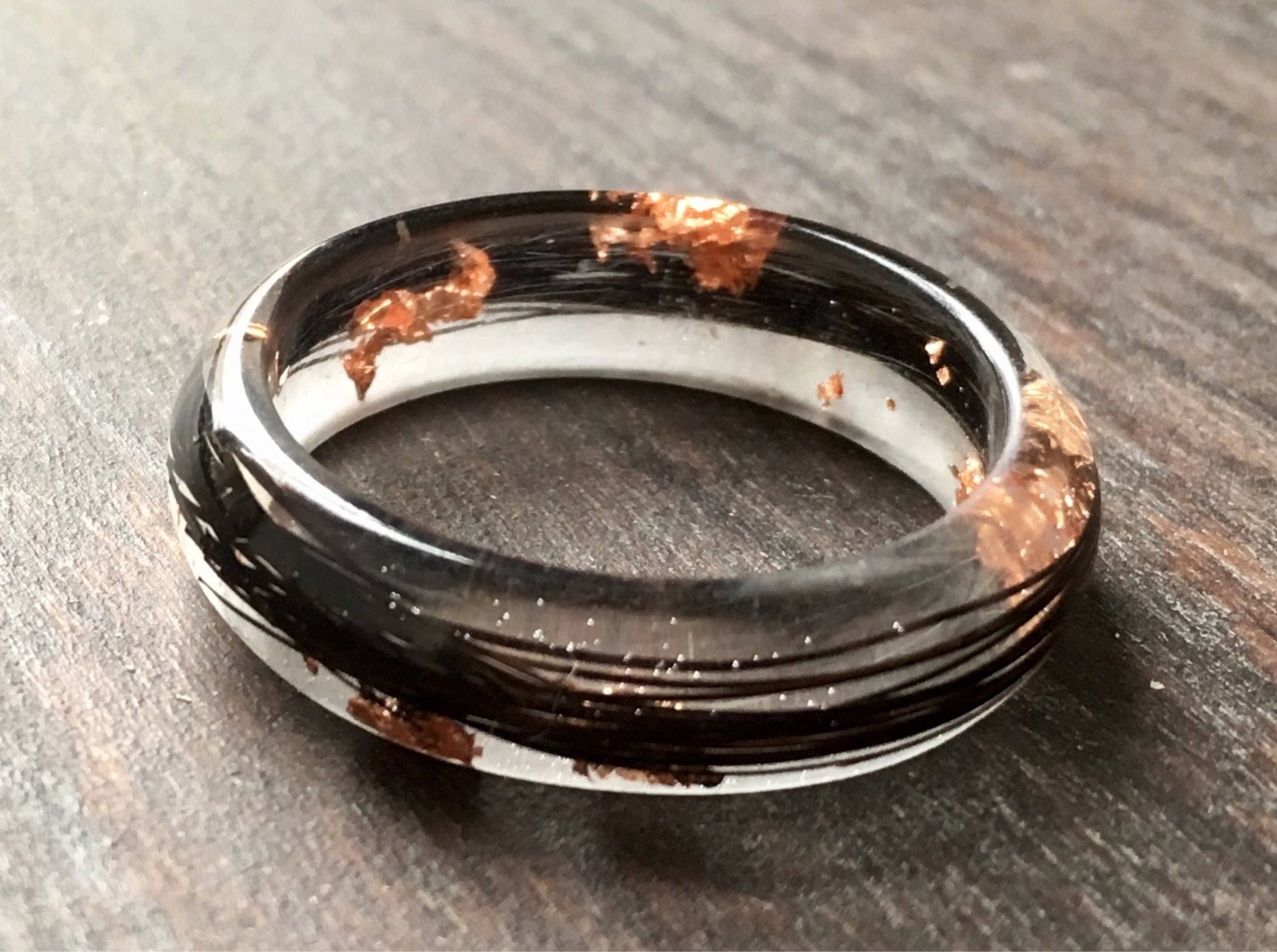 Pet memorial jewelleryresin ringpet hair keepsakeresin