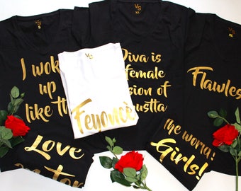 Feyonce Shirts, Bachelorette V neck Tshirts, Bachelorette Party, Feyonce Tanks, Bridesmaid Shirts, Bridal Showe Shirts, Wedding Party Shirts