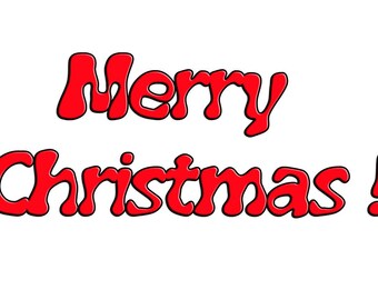 Christmas greetings clip art word art photo overlays