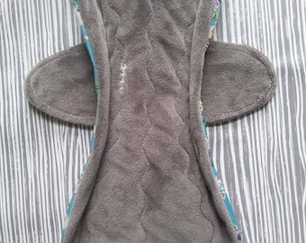 Heavy Flow Cloth Pad Pattern 12" with gusset absorbency