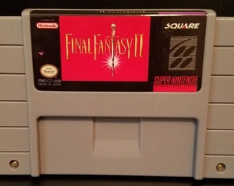 Final Fantasy 2 II FF2 FFII Custom English Super Nintendo SNES
