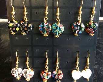 Selction of hand made earrings