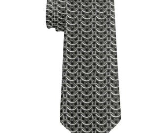 Chainmail Warrior All Over Neck Tie