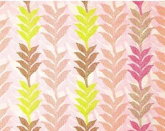 ON SALE Art Gallery Fabrics Naturella "Lamina Pink" Remnant