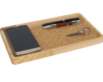 Valet tray, Desk gift for him, Desk organizer tray, Desk tray, Wallet tray, Phone tray, Desk accessories men, Coworker gifts