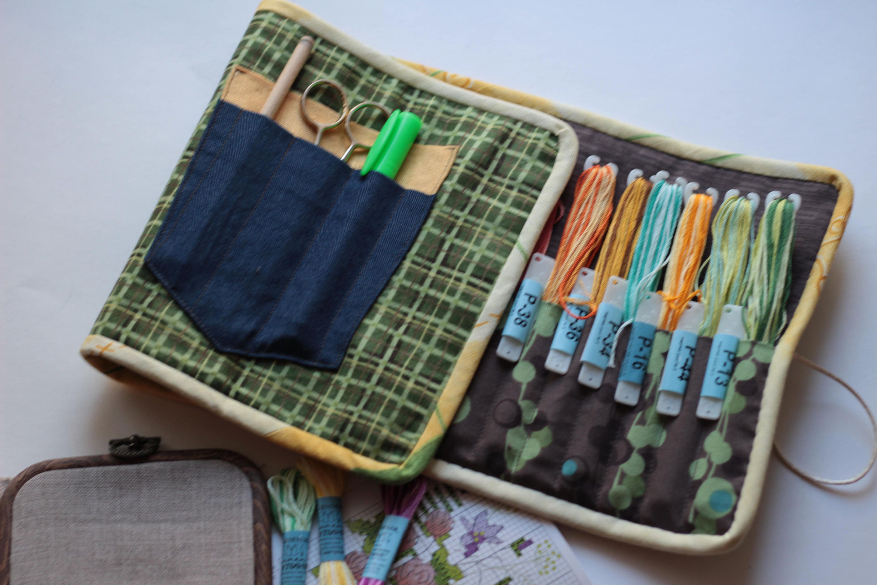 Cross Stitch StitchBow Floss holder Neddle Crafts Project bag