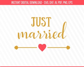 Just married SVG, Bride SVG, DIY shirt for wedding, Wedding Word Overlay, Wedding svg, Wedding cut files, Png - Instant digital download