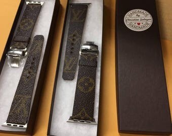 Handmade Louis Vuitton Apple Watch Band Series 1 2 3 146mm