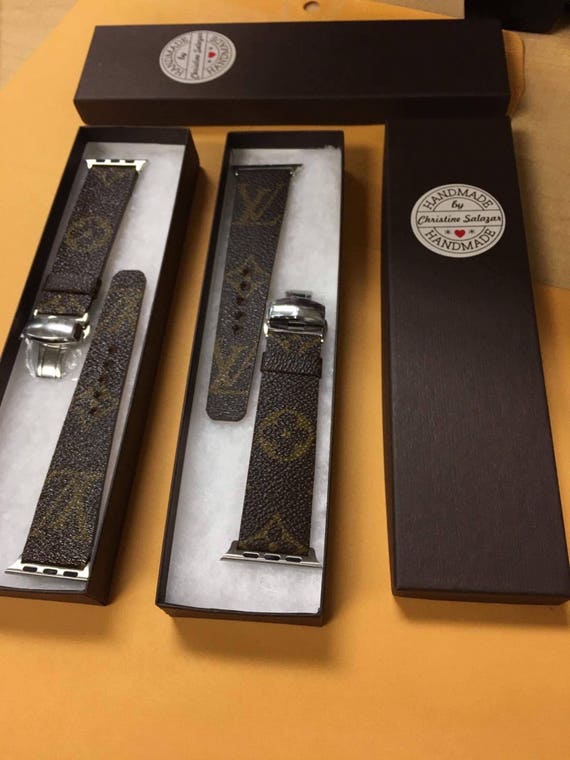 Silver Louis Vuitton Apple Watch Band Series 1 2 3 146mm to