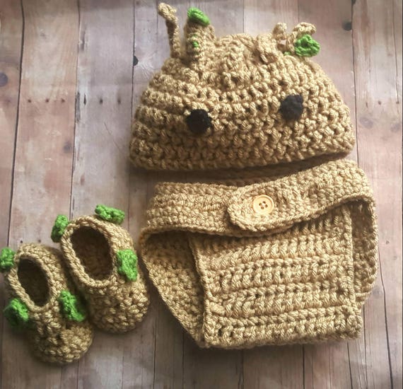 Baby Groot Costume Newborn Groot Outfit First Birthday