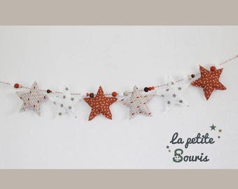 Star Garland 6 90 cm home decor fabric baby and child