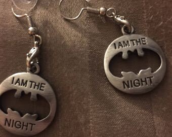 Batman Earrings I am the Night