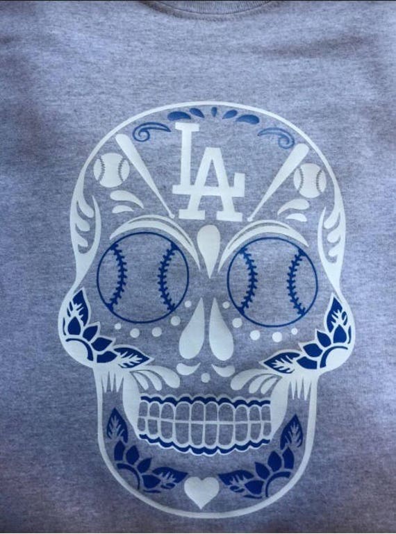 Los Angeles Dodgers Shirt Dia de los Muertos Skull Dodgers