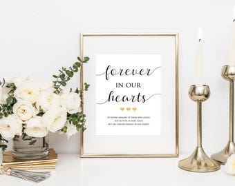 In Loving Memory Wedding Sign- Memorial Sign- Wedding Printable- Loving Memory Sign- Remembrance Sign- Memory Table Sign- Loved Ones Sign