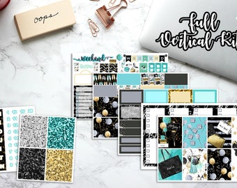 Erin Condren Planner Stickers, Happy Planner, Vertical, Recollections, No White Space, Weekly Kit, Black Friday, Shopping Holiday, Christmas