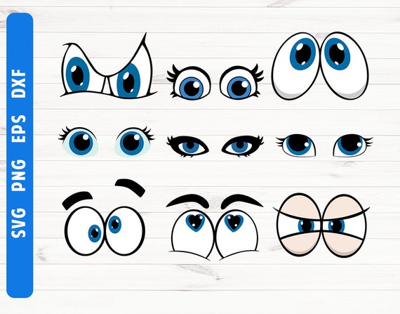 Download Eyes SVG Eyes digital files Cricut Silhouette Eyes png