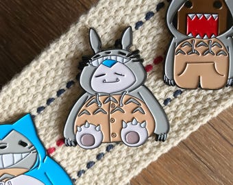 SNORTORO - Snorlax and Totoro Enamel Pin - Soft Enamel Hat Pin
