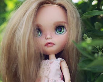 Ooak takara Blythe Asian Butterfly encore mohair reroot custom handmade collection piece art doll