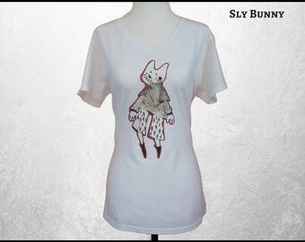 Anime Bunny Shirt, Women's Apparel Rabbit Shirt, Rabbit Lover Gift, Unisex Tee, Bunny T Shirt, Graphic Tee, Free Shipping