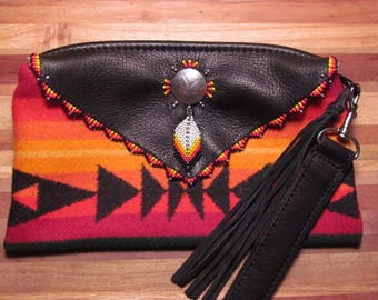 war eagle beaded purse strap