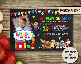 Paw Patrol Invitation,Paw Patrol Birthday,Paw Patrol Party,Paw Patrol Card,Paw Patrol Printable,Paw Patrol Birthday Party,Paw Patrol Boy