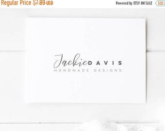 SALE ENDS SOON Premade Custom Logo Design, Modern Logo, Simple Logo Design, Photography Logo Branding, Logo Package, Logo Stamp, Handmade Lo