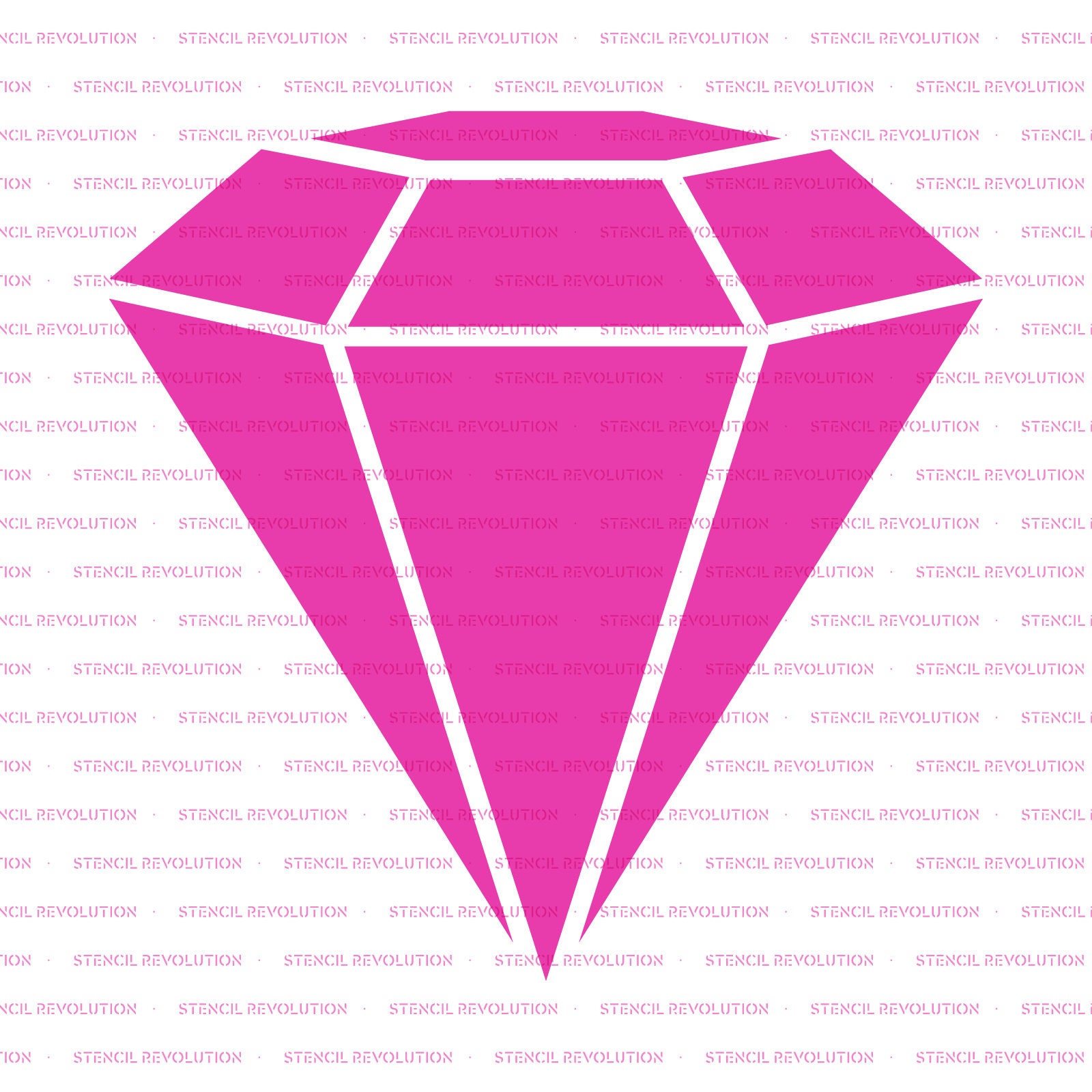 Diamond Stencil - Reusable DIY Craft Stencils of a Diamond from ...