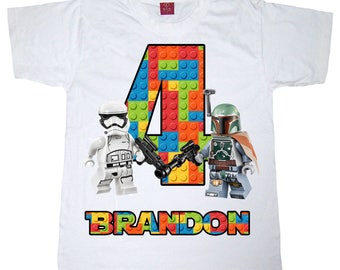 lego star wars birthday shirt