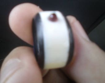 Size 10 Ivory and baleen ring